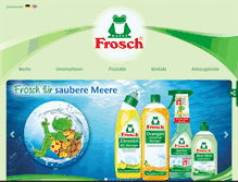 Tablet Screenshot of frosch.de